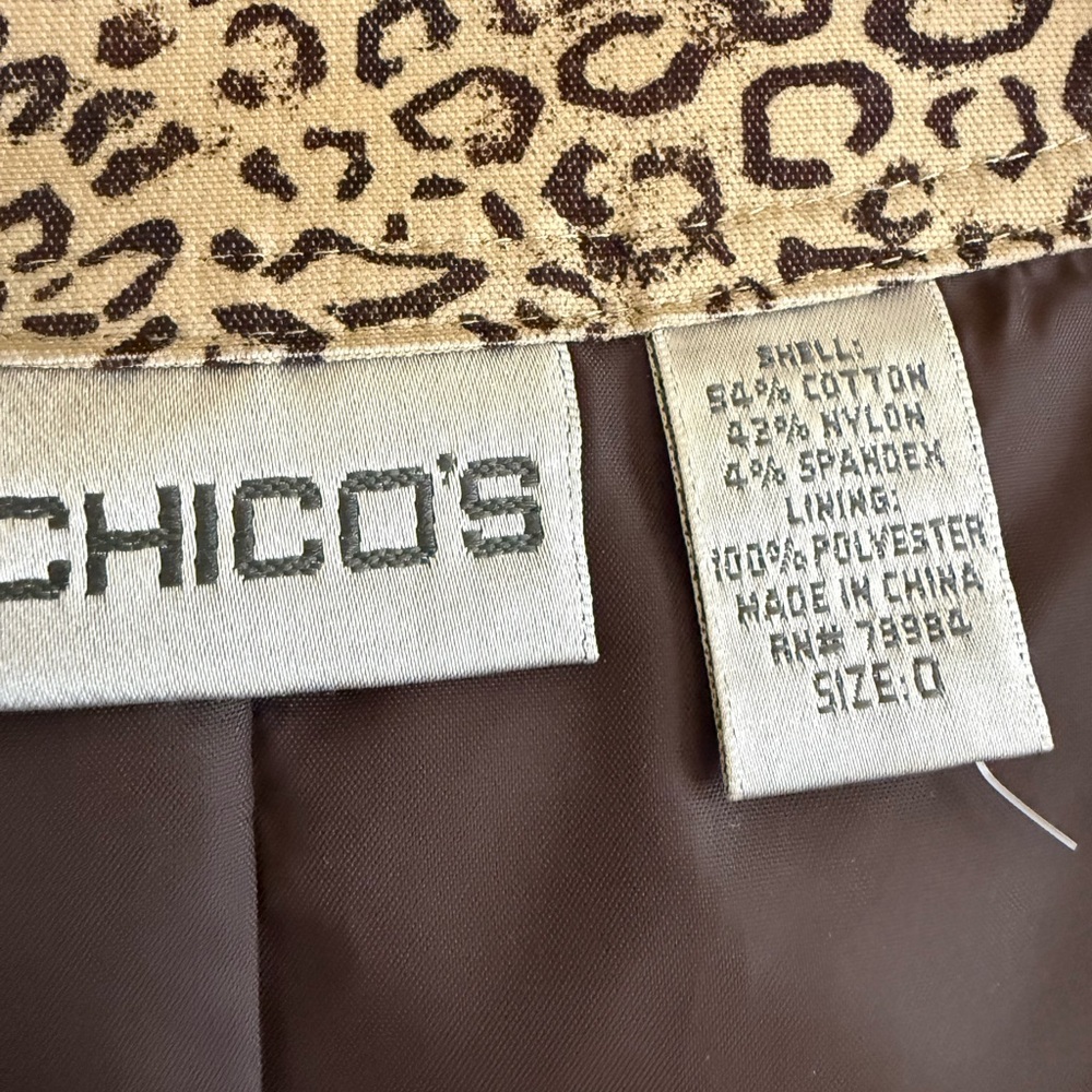 Chico's Leopard Print Jacket - Picture 2 of 3